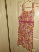 Lilly Pulitzer  Girls Tango Floral Multicolored Dress Sz 8 Adorable - £29.20 GBP