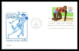 1979 US FDC Postal Card - SC# UX80 Sprinter, 1980 Olympics, Eugene, Oreg... - £1.96 GBP