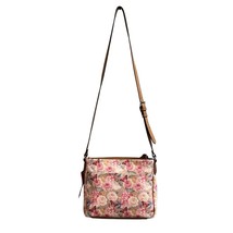 Rosetti Butterfly Midge Mid Shoulder Crossbody Bag Purse Pink Roses - $22.12