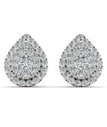 Authenticity Guarantee 
14K White Gold 1/2ct TDW Diamond Pear Shape Clus... - $669.99