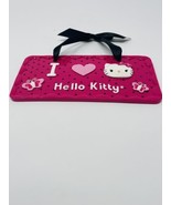 Pink I Love Hello Kitty Heart Resin Hanging Door Sign Sanrio Fab Starpoint - $318.28 MXN