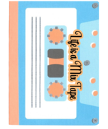 Life is a Mix Tape Cassette 120 Page Lined Hard Cover Journal Notebook 4... - $225.99 MXN
