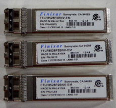 (Lots of 3) Finisar FTLF8528P2BNV-EM 8Gb  850nm 150m Fibre Channel Trans... - $11.26