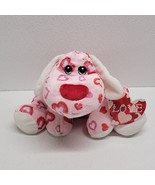 Goffa Puppy Dog Pink Floppy Plush Stuffed Animal Valentine’s Day Hearts - $459.47 MXN