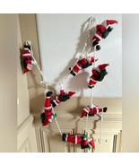 Santa rope climbing garland 2 ropes large figures backpacks traditional ... - $703.88 MXN