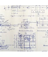 1949 Railroad Bangor Aroostook Hook Flange Guard Rail Blueprint F23 DWDD14 - $118.11