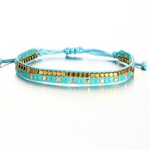 17KM Bohemia Beads Weave Rope Friendship Bracelets For Woman Men Cotton Handmade - £10.20 GBP