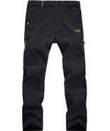 MAGCOMSEN Men&#39; Green Winter Pants Water Resistant Fleece Lined Snowboard... - $20.68 CAD