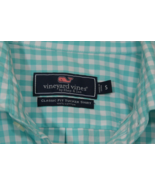 Vineyard Vines Mens S Classic Fit Tucker Shirt Button Up Green Gingham C... - €18,56 EUR