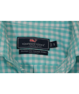 Vineyard Vines Mens S Classic Fit Tucker Shirt Button Up Green Gingham C... - £16.73 GBP