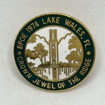 Lake Wales Florida Elks Lodge 1974 BPOE Benevolent Order Enamel Hat Pin - $7.95