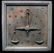 Libra Zodiac Wall Relief Sculpture Plaque (Sep 23 - Oct 22) - $68.31