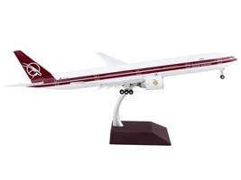 Boeing 777-300ER Commercial Aircraft with Flaps Down &quot;Qatar Airways&quot; White with - £143.33 GBP