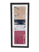 Vintage Graphic Art Print 1980&#39;s Abstract Framed - £144.11 GBP