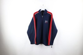 Vintage Roots Athletics Mens M Spell Out Half Zip Fleece Pullover Sweate... - $29.65