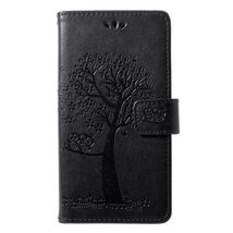 Imprint Tree Owl Pattern Card Holder Leather Cell Phone Casing for Huawe... - $7.66