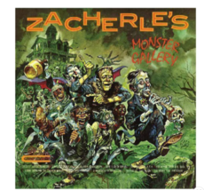 ZACHERLE'S Monster Gallery LP CLEAR Pumpkin Splatter VINYL Record Halloween - £23.55 GBP