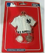 Kurt S. Adler New York Yankees Ornament Jersey with Hanging Baseball &amp; G... - £14.82 GBP