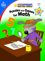 Carson Dellosa Puzzles and Games for Math, Grade 1 Activity Book (Volume 14) by  - £6.97 GBP