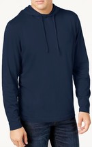 $39 Club Room Men s Jersey Hooded Shirt, Navy Blue , Large - $22.76
