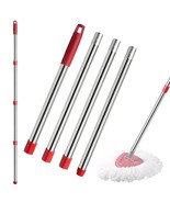 4-Section Spin Mop Replacement Handle- 2.5-5 Foot Mop Handle Replacement... - $14.99