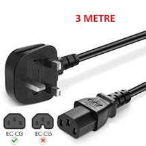 UK Mains Power Lead Cable Cord For Reviber Plus Vibration Plate Oscillat... - $11.33