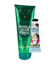 Bath &amp; Body Works Vanilla Bean Noel Body Cream w Hello Beautiful Cream Set - £14.33 GBP
