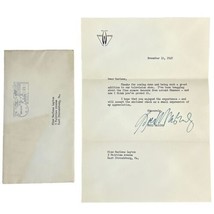 Vtg 1940&#39;s Fred Waring Musical Variety TV Show Signed Letter Bandleader Musician - £11.34 GBP