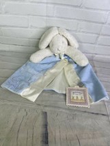 Bunnies by the Bay Ittybit Bunny Rabbit White Blue Buddy Lovey Security ... - £22.15 GBP