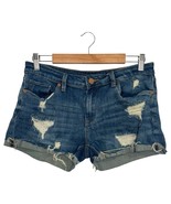 BlankNYC Denim Shorts Womens 29 Blue The Fulton Cut Off Cuffed Festival ... - $32.48 CAD