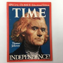 VTG Time Magazine July 4 1776 Thomas Jefferson The Independence! No Label - £11.39 GBP