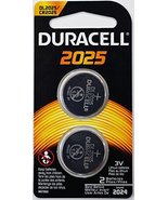 DURACELL Dl2025b2pk Lithium Coin Battery, 2025, 2/Pack - £12.50 GBP