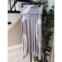 INC International Concepts Skirt Women Large Gray Tie Dye Beaded Floor Length - $25.74