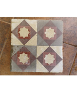 Hydraulic Tile With Star Design Mas Over 70 Years 20X20X2 Cm - $45.56
