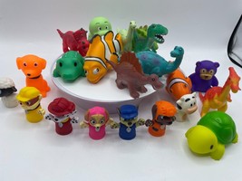 Children&#39;s Bath Pool Toy Lot Paw Patrol Finger Puppets Finding Nemo Dino... - £7.78 GBP