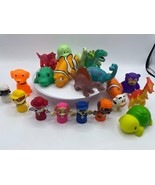 Children&#39;s Bath Pool Toy Lot Paw Patrol Finger Puppets Finding Nemo Dino... - $9.49