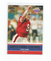 Steve Young (San Francisco 49ers) 2011 Topps Super Bowl Legends #SBL-XXIX - £3.94 GBP