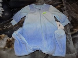Nike Light Thistle Fleece Sleeper/Footie Size 6Months NEW - £16.07 GBP