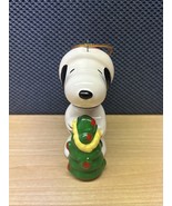 VINTAGE 1966 JAPAN PEANUTS SNOOPY TRIMMING A CHRISTMAS TREE 2.5&quot; ORNAMEN... - €34,38 EUR