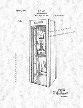 Telephone Booth Patent Print - Gunmetal - £6.27 GBP+