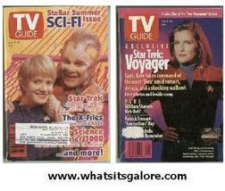 2 different STAR TREK VOYAGER TV Guide back issues - $7.00