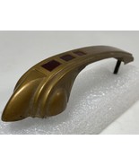 1 MCM Brass ART DECO Drawer Pull Antique Hardware Vintage Cabinet Handle... - £48.40 GBP