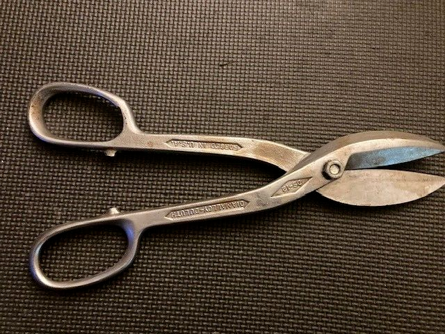 VINTAGE, DIAMALLOY-DULUTH- DS-12 TIN SNIPS/SHEARS, FORGED IN USA, 12 3/4... - $7.88