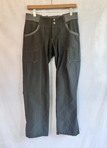 Kuhl Pants Size 8 Gray Straight Casual Outdoor Canvas Hiking Pockets Nyl... - $21.99