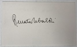 Renata Tebaldi (d. 2004) Signed Autographed Vintage 3x5 Index Card Lifet... - $39.99