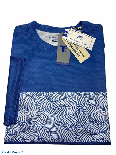 Southern Tide Men’s S/S Reyn Spooner Performance T-Shirt. Blue.Sz.L.MSRP$48.00 Item image 6