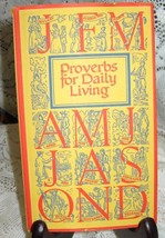 Proverbs For Daily Living-Peter Pauper Press- Hardcover-1965 - £4.70 GBP