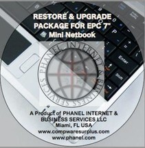 Restore Cd & Manuals For Epc 7" Mini Netbook (â€¢Â¿â€¢) - £7.89 GBP
