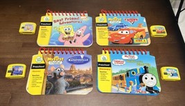 (4) Leapfrog My First LeapPad Cartridge &amp; Books Cars, Sponge Bob, Thomas ++ - $20.25