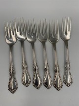 Oneida / Deluxe Distinction Stainless Steel MANSION HALL Salad Forks Set of 6 - £47.17 GBP